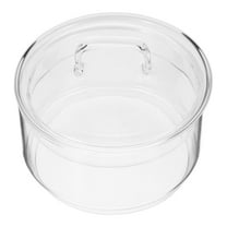 STOBOK Fruit Transparent Container Glass Bowl for Kitchen Easy Viewing