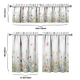 thumbnail image 6 of Fresh Flowers and Butterflies2(1) Kitchen Curtain Valance 3 Piece Home Curtains and Valance Set Curtain Sink Window Decor Window Treatment Tier 27.5x36 Length, 6 of 6