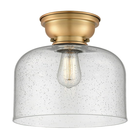Innovations Lighting 623-1F-9-12-L Bell Semi-Flush Bell 12" Wide Semi-Flush Ceiling
