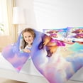 thumbnail image 4 of Castle Fairy Highland Cow Full Size Comforter Sets for Kids,Cute Bow Animal Bedding Sets, 4 of 8