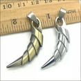 thumbnail image 2 of U8MO 1/5pcs men spiral charms pendants Jewelry DIY accessories for necklace 40*20mm-Silver-1pc, 2 of 7