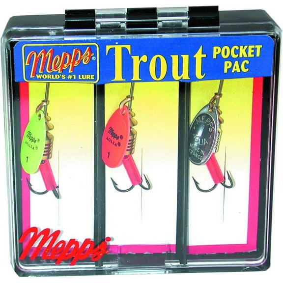 Mepps Aglia Trout Kit Assorted Colors, 3 Count
