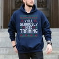 thumbnail image 5 of Y’All Seriously Need Training Ugly Christmas Office Sweaters – T-Shirt, Hoodie & Sweatshirt – Funny Holiday Apparel – Work, 5 of 6