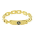 thumbnail image 2 of Freemason Bracelet Gold Color Stainless Steel - Square Link Bracelet, 2 of 3
