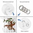 thumbnail image 5 of Brown Cute Monkey Waterproof Fabric Shower Curtain,Playing Funny Animal on Branch Waterproof Fabric Shower Curtain for Bathroom Curtains Bathtubs Hotel Shower Curtains with 12 Hooks Standard 72x72, 5 of 8