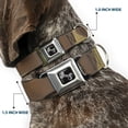 thumbnail image 2 of Buckle-Down Pet Collar, Dog Collar Metal Seatbelt Buckle, Giraffe Spots Tan Brown, 11 to 16.5 Inches 1.0 Inch Wide, 2 of 8