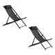 thumbnail image 1 of Set De 2 Camastros De Playa Silla Relax Reclinable y Plegable, 1 of 5