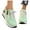 Light Green, variant on Womens Platform Wedge Low Top Fashion Sneakers Waterproof Mid Heels Athletic Tennis Running Shoes