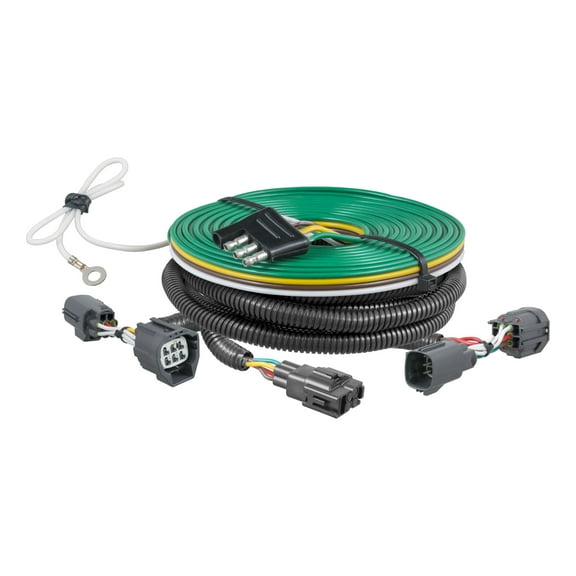 CURT 58937 Custom Towed-Vehicle RV Wiring Harness for Dinghy Towing, Select Dodge Nitro, Jeep Liberty