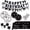 Black, variant on Pink Bow Birthday Decorations (Serves 10), Plates And Napkins CupsKnifes Forks Banner Tablecloth Balloons Bow Theme Tableware for Girls Bachelorette Party Deco