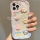 thumbnail image 3 of Carcasa Compatible Con Samsung A14 A13 A12 A53 A51 A52 A03 A04E A50 A30S A32 A34 A22 A23 A54 A24 A33 A30S Wave Lovely Cartoon Clear Soft Protection Funda Para Teléfono Con Soporte De Glúteo, 3 of 4