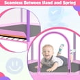 thumbnail image 4 of 60" Mini Trampoline for Kids with Enclosure, Shinpt Indoor & Outdoor Toddler Trampoline, Upgrade Full Anti-Rust Tube with Adjustable Gymnastics Bars, Small Trampoline for Boys & Girls, 4 of 9