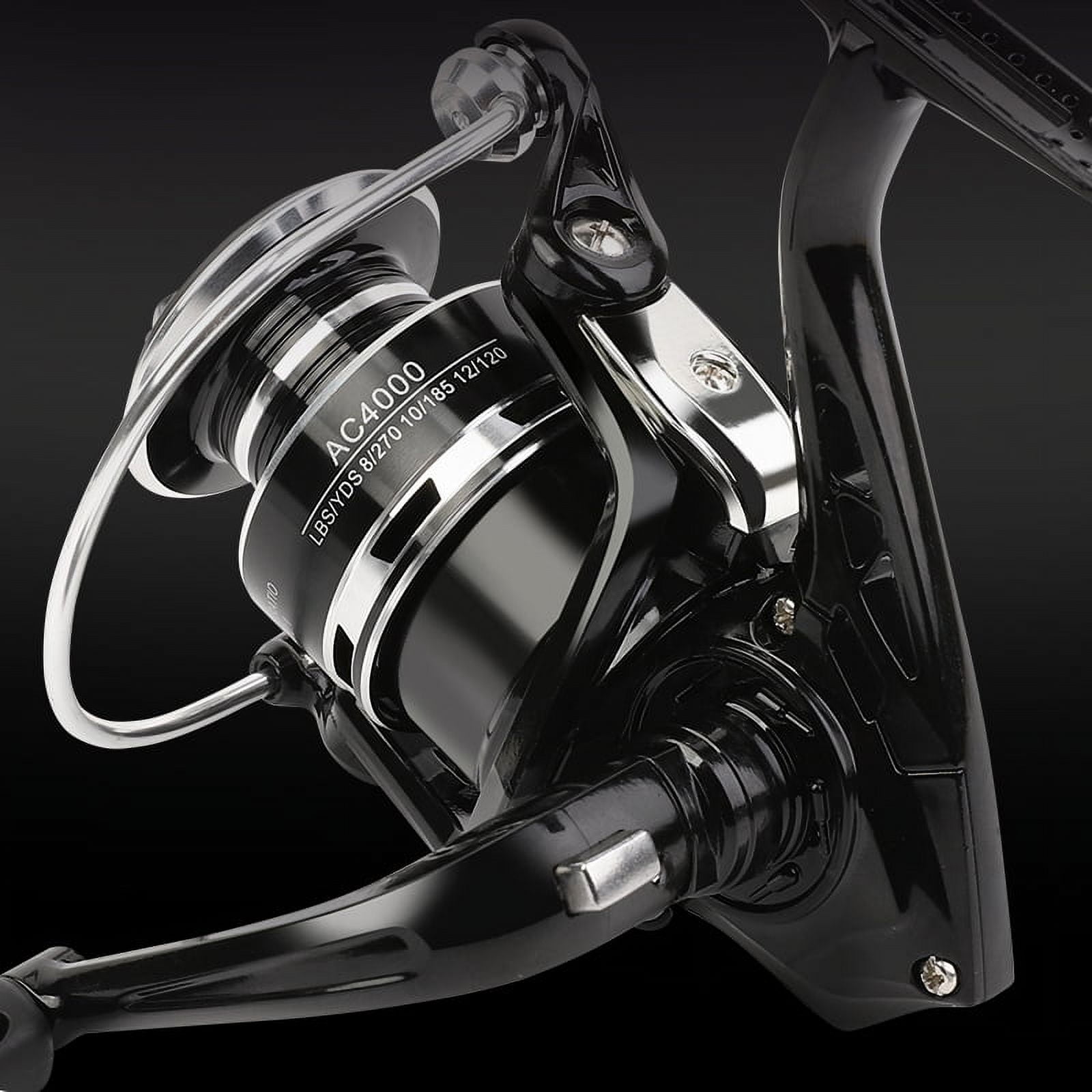 BILLINGS Spinning Fishing Reel AC1000-7000 Fishing Reel Max Drag 10KG with Metal Spool Fold Rocker Left/Rght Interchangeable