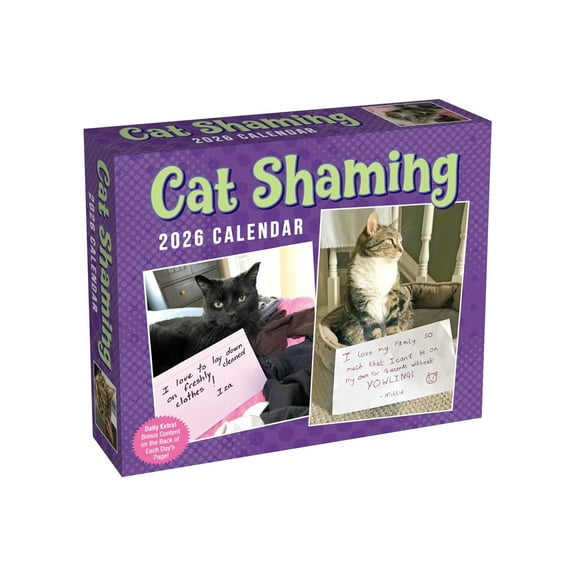 Cat Shaming 2026 Day-To-Day Calendar, (Paperback)