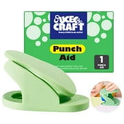 UCEC Craft Punch Aid, AIF4Hole Punch Shapes Helper, Kids Hole Punch Aid Tool, Mini Hole Puncher Assist Device for Kids Adult, Reduced Effort Paper Punches Tool for Crafting DIY Scrapbooking