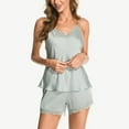 thumbnail image 4 of Silk Pajama for Women Two Piece Womens Pajamas Shorts Set Cami Top Loungewear Sets Woman Comfy Sets for Women Clothing, 4 of 4