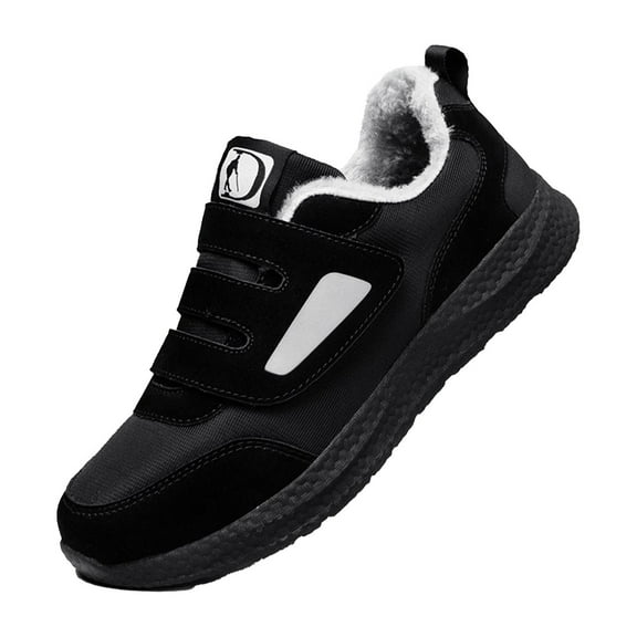 Winter Bunion Shoes with Warm Fleece Lining | Extra Wide Fit Orthopaedic Diabetic Slippers | Non-Slip Sole Comfort Womens Men Walking Shoes for Elderly Swollen Feet