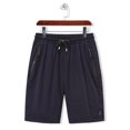 thumbnail image 5 of Ecqkame Mens Swim Trunks Quick Dry Swim ShortsMen's Solid Color Breathable Mesh Quick Dry Elastic 5-point Leisure Sports Beach Pants Dark Blue L, 5 of 5