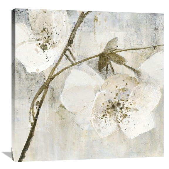 Global Gallery Albena Hristova 'Elegance II Greige' Canvas Wall Art