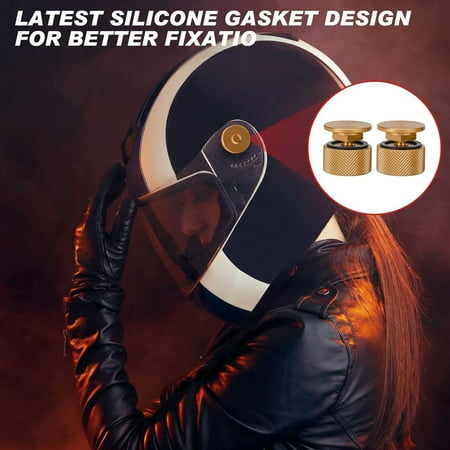 

Welding Hood (Pipeliner) Fasteners Headgear Replacement Parts Accessories Screws Flip Hood Aluminum 1 Pair ((New) Gold Anodized W/Silicone Washer)