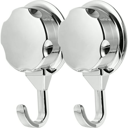 

2Pcs Heavy Duty Suction Hooks Multi-purpose Removable Suction Hanger for Bathroom
