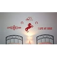 thumbnail image 3 of Love My Horse Buck-A-Roo Cowboy Cowgirl Vinyl Sticker Wall Decals Red, 3 of 6