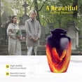 thumbnail image 3 of MUKTIVE Rising Phoenix Urns for Human Ashes Adult Man & Women, Set of 5 Combo Funeral Urns for Adult Ashes Men, Complete Set of Memorial Combo Urn for Mom and Dad (1 Large, 4 Keepsake), 3 of 7