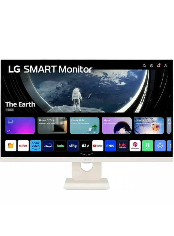 27SR50F 27" 16:9 Full HD IPS LCD Smart Monitor with webOS, White