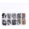 thumbnail image 1 of Peso Juego de cuentas de plomo para pesca, 219 Uds., con caja de aparejos, accesorios para aparejos Abanopi Peso, 1 of 7