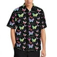 thumbnail image 5 of Blusas con estampado 3D de mariposas para niños, ropa hawaiana de manga corta con estampado de animales para hombres, ropa de calle, camisas de playa, tops de lujo, 2024, 5 of 5