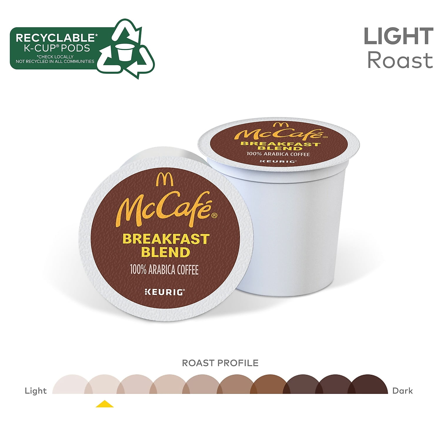 (4 pack) (4 pack) McCafe, Decaf Premium Medium Roast K-Cup Coffee Pods, 24 Count