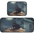 thumbnail image 7 of Black Cat on Pumpkin Kitchen Rugs 2 Pieces, Church Night Floor Mat Room Area Rug Washable Carpet Perfect for Living Room Bedroom Entryway Carpet Runner, 7 of 7