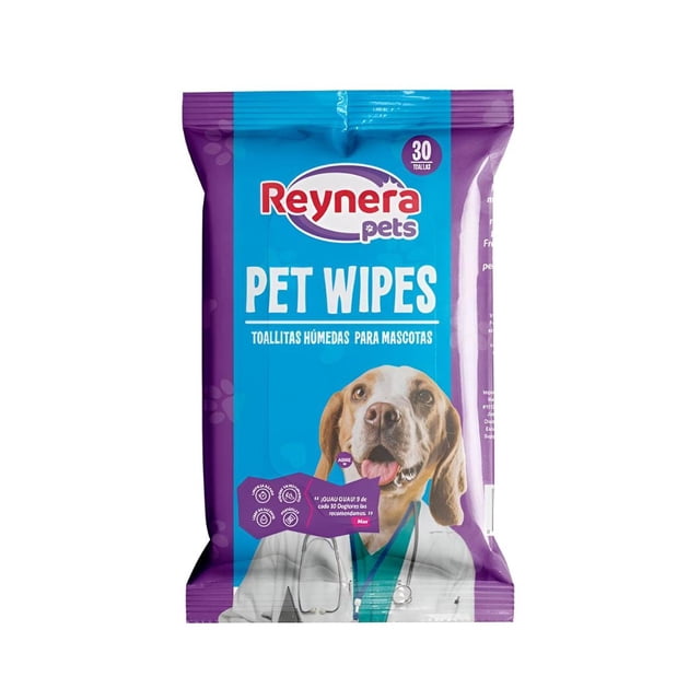 Toallitas Húmedas Para Mascotas Reynera Pets 21X12X2 Cm 30 P