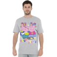 thumbnail image 4 of Peppa Pig Mens Party Time Mummy Pig Daddy pig T-Shirt, 4 of 6