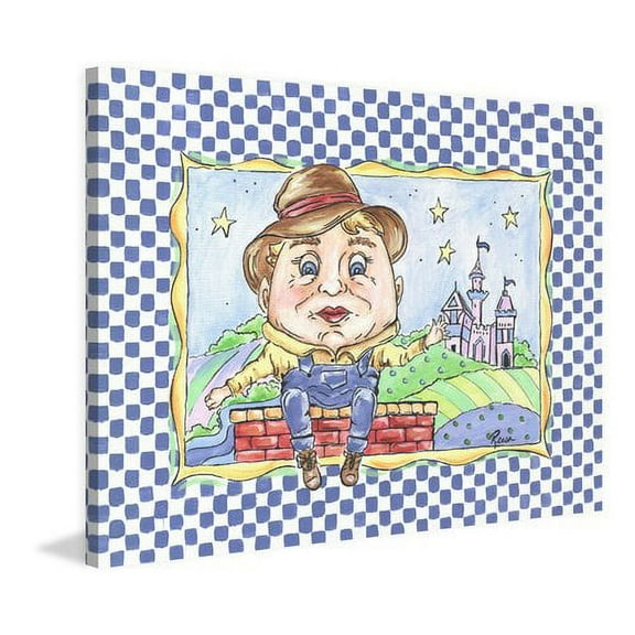 Marmont Hill "Humpty" by Reesa Qualia Painting Print on Wrapped Canvas
