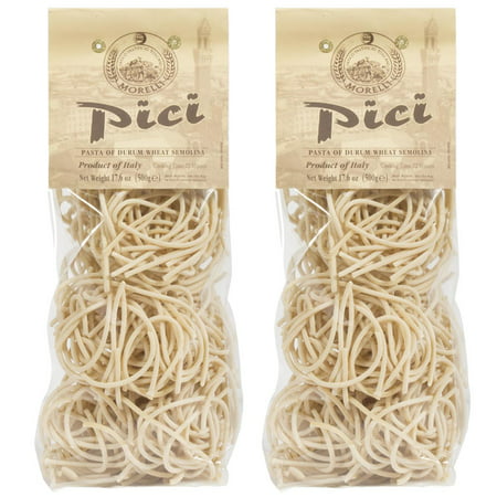 Morelli Pici di Toscana Dried Thick Pasta Nests from Tuscany 17.6oz (Best Tasting Healthy Pasta)