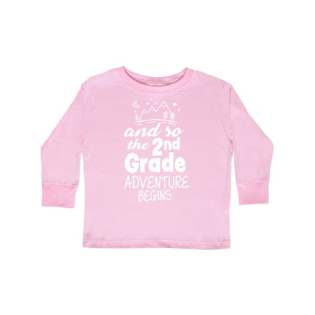 

Inktastic The 2nd Grade Adventure Begins Gift Toddler Boy or Toddler Girl Long Sleeve T-Shirt