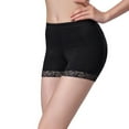 thumbnail image 3 of SWSMCLT Women's Butt Lifting Shapewear Shorts Mid Thigh Shaper Shorts Hip Pads Padded Mesh Butt Lifter Tight Black Small, 3 of 4