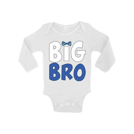 

Awkward Styles Cute Romper for Little One Bow Tie Baby Items for Boys Big Brother Outfit Bow Tie Clothing Pregnancy Announcement Romper for Newborn Baby Big Bro One Piece Bow Tie Clothes Collection