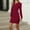 Red, variant on Women's Long Sleeve Tie Waist Mini Dress Casual Crewneck Ruched Bodycon Short Dresses Women Party Dresses Floral Maxi Dresses for Women V Neck Midi Dress Women's Summer Dresses Casual Beach Travel