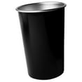thumbnail image 1 of Vaso de acero inoxidable para acampada, vaso de pinta reutilizable apilable, vaso de agua para interior y exterior, barra de mochilero para el hogar Grande negro, 1 of 8