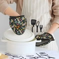 thumbnail image 6 of Pofeuu Vintage Casino Chips Print Thickened Mini Silicone Oven Mitts Heat Resistant, Rubber Oven Mitt Gloves, Finger Pinch Grips, Pot Holder, Silicone Potholder, 6 of 7