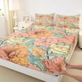 thumbnail image 3 of Manfei Chic Flower 4pcs Bed Sheets for Adults Female Men,Spring Garden King Sheets,Exotic Style Super Cozy Sheet Set,Ultra Soft Home Decor, 3 of 7