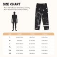 thumbnail image 3 of Balery Star Gazing Cat Illustration Pantalones de pijama para mujer, pijamas ultraligeros, pantalones de estar por casa-Small, 3 of 6