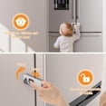 thumbnail image 3 of Cerraduras para nevera dorabaliy Baby Proofing, paquete de 5, color gris, 3 of 9