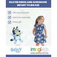 thumbnail image 3 of Bluey Bingo Toddler Girls French Terry Skater Dress and Scrunchie Infant to Big Kid, 3 of 5