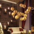 thumbnail image 2 of Loft Suspension en Bois Décoration de Bar Lustre, 2 of 5