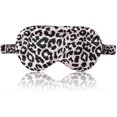 thumbnail image 1 of wonima11 THXSILK Sleep Mask 100% 19 Momme Pure Mulberry Silk Super Smooth Cooling Decorative Sleep Eye Mask Blackout Eye Cover with Wide Head Strap, Leopard-Pink, 1 of 1