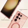 thumbnail image 2 of for Samsung Galaxy S23 Ultra 5G Case [Support Magsafe] Magnetic Plating Luxury Elegant Case Camera Protector Soft Shockproof Protective Corner Back Cover Galaxy S23 Ultra Case for Women -Pink, 2 of 11