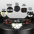 thumbnail image 4 of 2 Pack LED Rechargeable Headlamp, Ultra Bright 1200 Lumen Headlights, Waterproof, Camping, Running, Cycling, Hunting, Kids Adults, Red White, 4 of 6